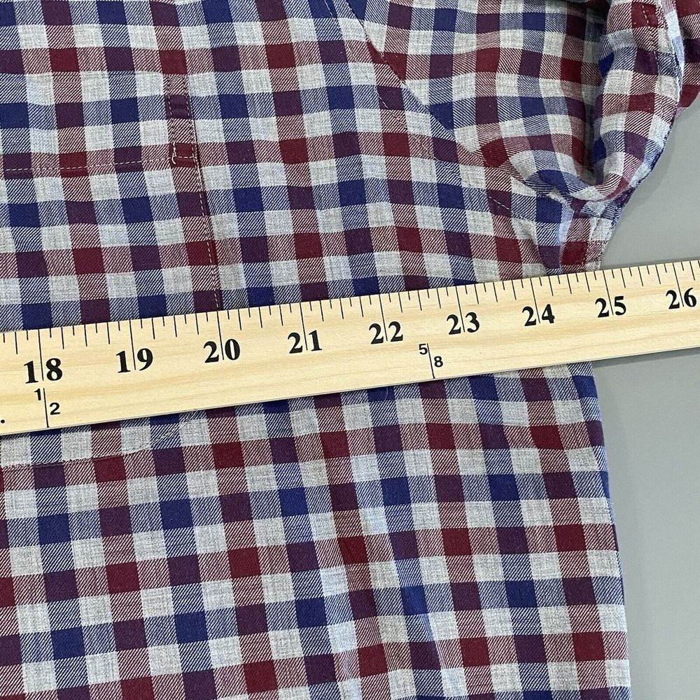Peter Millar men's Dunbritton Cotton Sport Shirt in British Grey Size Large - Picture 6 of 10
